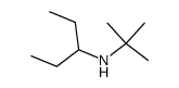 t-Butyl-3-pentylamin Structure