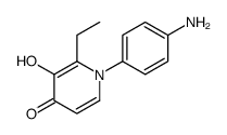 4(1H)-Pyridinone,1-(4-aminophenyl)-2-ethyl-3-hydroxy-(9CI) Structure