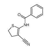 2-benzamido-4,5-dihydro-3-thiophenecarbonitrile结构式