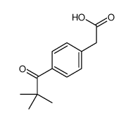 2-[4-(2,2-dimethylpropanoyl)phenyl]acetic acid结构式