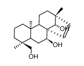 (4S,8R,13R,14S)-13-Methyl-17-norkaur-15-ene-7β,14,18-triol structure