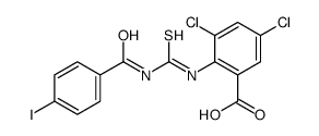 3,5-DICHLORO-2-[[[(4-IODOBENZOYL)AMINO]THIOXOMETHYL]AMINO]-BENZOIC ACID picture