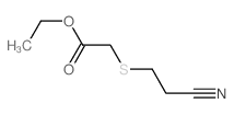 Acetic acid,2-[(2-cyanoethyl)thio]-, ethyl ester structure