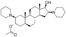 (2β,3α,5α,16β,17β)-2,16-Di-(1-piperidinyl)androstane-3,17-diol 3-Acetate结构式