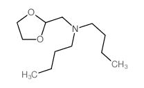 N-butyl-N-(1,3-dioxolan-2-ylmethyl)butan-1-amine结构式