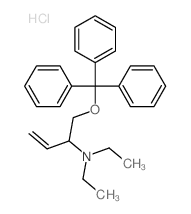 N,N-diethyl-1-trityloxy-but-3-en-2-amine结构式