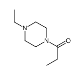 Piperazine, 1-ethyl-4-(1-oxopropyl)- (9CI) Structure