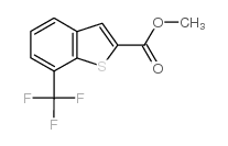 7-TRIFLUOROMETHYL-BENZO[B]THIOPHENE-2-CARBOXYLIC ACID METHYL ESTER structure