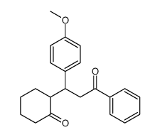 2-[1-(4-methoxyphenyl)-3-oxo-3-phenylpropyl]cyclohexan-1-one结构式