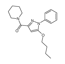 (5-butoxy-1-phenylpyrazol-3-yl)-piperidin-1-ylmethanone Structure