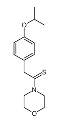 4-[(4-isopropoxy-phenyl)-thioacetyl]-morpholine结构式