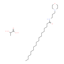 4-[3-(stearoylamino)propyl]morpholinium lactate Structure