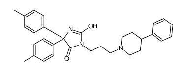 5,5-bis(4-methylphenyl)-3-[3-(4-phenylpiperidin-1-yl)propyl]imidazolidine-2,4-dione Structure