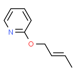 Pyridine,2-[(2E)-2-butenyloxy]-(9CI) structure