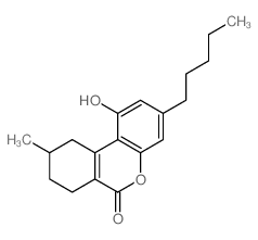 1-hydroxy-9-methyl-3-pentyl-7,8,9,10-tetrahydrobenzo[c]chromen-6-one结构式