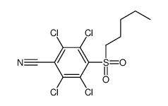 4-Pentylsulfonyl-2,3,5,6-tetrachlorobenzonitrile structure