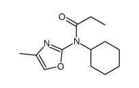 N-cyclohexyl-N-(4-methyl-1,3-oxazol-2-yl)propanamide Structure