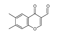 6,7-DIMETHYL-4-OXO-4H-CHROMENE-3-CARBALDEHYDE Structure