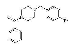 [4-[(4-bromophenyl)methyl]piperazin-1-yl]-phenylmethanone Structure