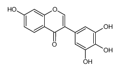 3',4',5',7-tetrahydroxyisoflavone Structure