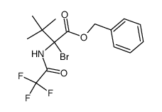 benzyl N-trifluoroacetyl-2-bromo-tert-leucinate Structure
