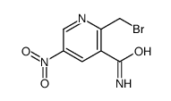 2-(bromomethyl)-5-nitropyridine-3-carboxamide结构式