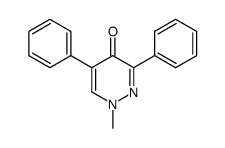 1-methyl-3,5-diphenylpyridazin-4-one结构式