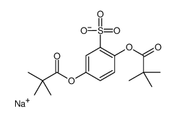 sodium,2,5-bis(2,2-dimethylpropanoyloxy)benzenesulfonate Structure