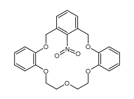 21-nitro-1,4,7,14,23-pentaoxa[7.2.2]orthometaorthobenzenophane Structure