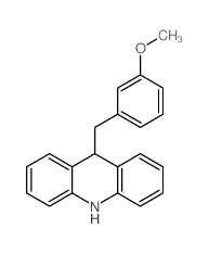 Acridine,9,10-dihydro-9-[(3-methoxyphenyl)methyl]-结构式