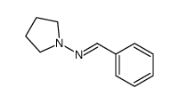 1-phenyl-N-pyrrolidin-1-ylmethanimine结构式