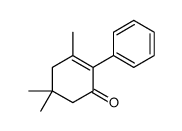 3,5,5-trimethyl-2-phenylcyclohex-2-en-1-one结构式