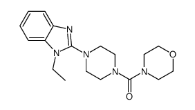 Piperazine, 1-(1-ethyl-1H-benzimidazol-2-yl)-4-(4-morpholinylcarbonyl)- (9CI) Structure