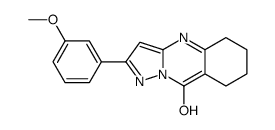 Pyrazolo[5,1-b]quinazolin-9-ol, 5,6,7,8-tetrahydro-2-(3-methoxyphenyl)- (9CI) Structure