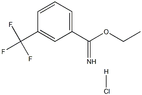 3-(三氟甲基)苯-1-羧酰亚胺乙酯盐酸盐结构式