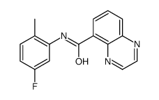 5-Quinoxalinecarboxamide,N-(5-fluoro-2-methylphenyl)-(9CI)结构式