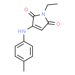 1H-Pyrrole-2,5-dione,1-ethyl-3-[(4-methylphenyl)amino]-(9CI)结构式