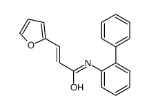 (E)-3-(furan-2-yl)-N-(2-phenylphenyl)prop-2-enamide结构式
