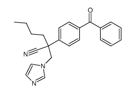 2-(4-benzoyl-phenyl)-2-imidazol-1-ylmethyl-hexanenitrile Structure