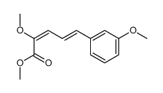 (2E,4E)-2-Methoxy-5-(3-methoxy-phenyl)-penta-2,4-dienoic acid methyl ester结构式
