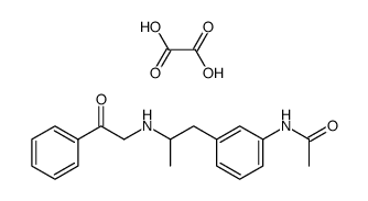 1-(3'-acetamino-phenyl)-2-(phenacyl-amino)-propane oxalate结构式