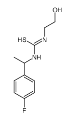 1-[1-(4-fluorophenyl)ethyl]-3-(2-hydroxyethyl)thiourea结构式