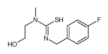 3-[(4-fluorophenyl)methyl]-1-(2-hydroxyethyl)-1-methylthiourea结构式