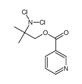 [2-(dichloroamino)-2-methylpropyl] pyridine-3-carboxylate结构式