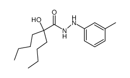 2-butyl-2-hydroxy-hexanoic acid N'-m-tolyl-hydrazide结构式