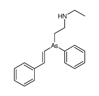 N-ethyl-2-[phenyl(2-phenylethenyl)arsanyl]ethanamine Structure