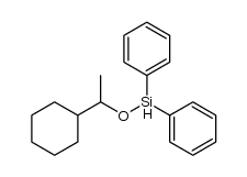 (1-cyclohexylethoxy)diphenylsilane Structure