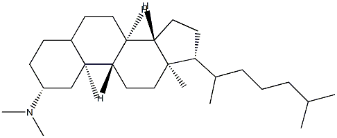 N,N-Dimethylcholestan-2α-amine结构式