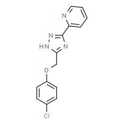 4-chlorophenyl [5-(2-pyridinyl)-1H-1,2,4-triazol-3-yl]methyl ether structure