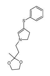 1-[2-(2-Methyl-[1,3]dioxolan-2-yl)-ethyl]-4-phenylsulfanyl-2,3-dihydro-1H-pyrrole Structure